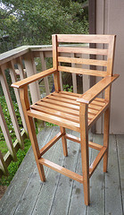 cedar tall deck chair