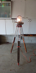 rotating beacon light on tripod