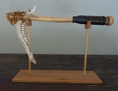 deer jaw and leg bone
formed into a caveman back scratcher.